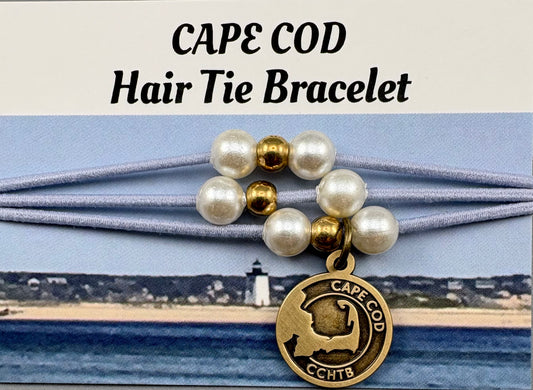 Cape Cod Hair Tie Bracelet - Barnstable Baby Blue