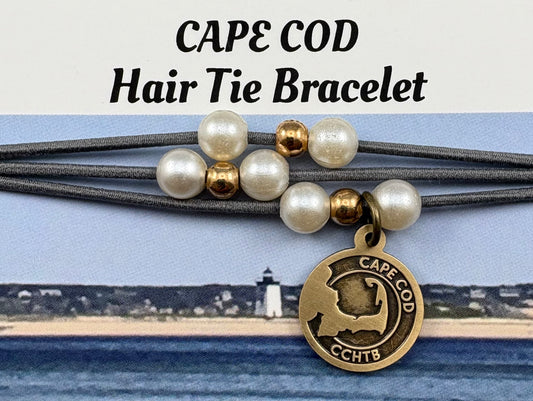 Cape Cod Hair Tie Bracelet - Gray Gables Gray