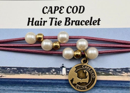 Cape Cod Hair Tie Bracelet - Marstons Mills Mauve