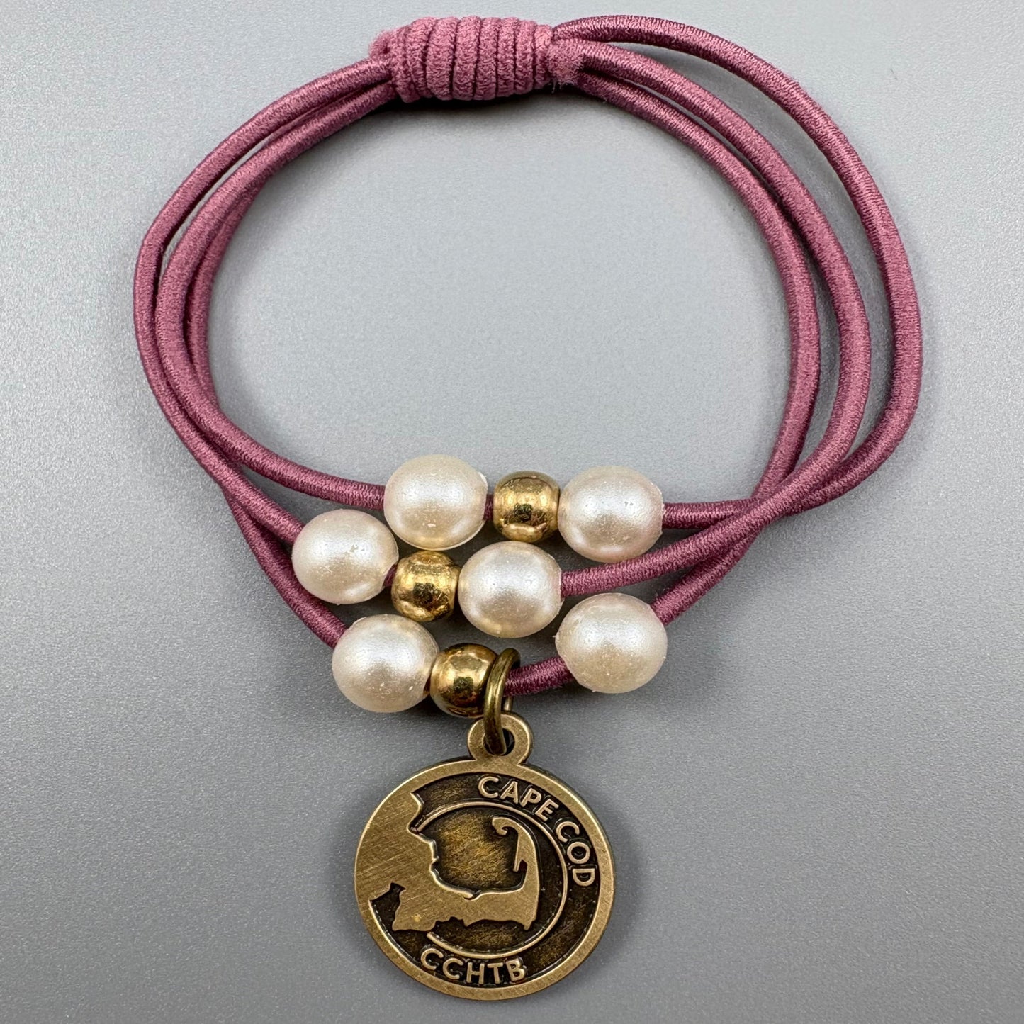 Cape Cod Hair Tie Bracelet - Marstons Mills Mauve