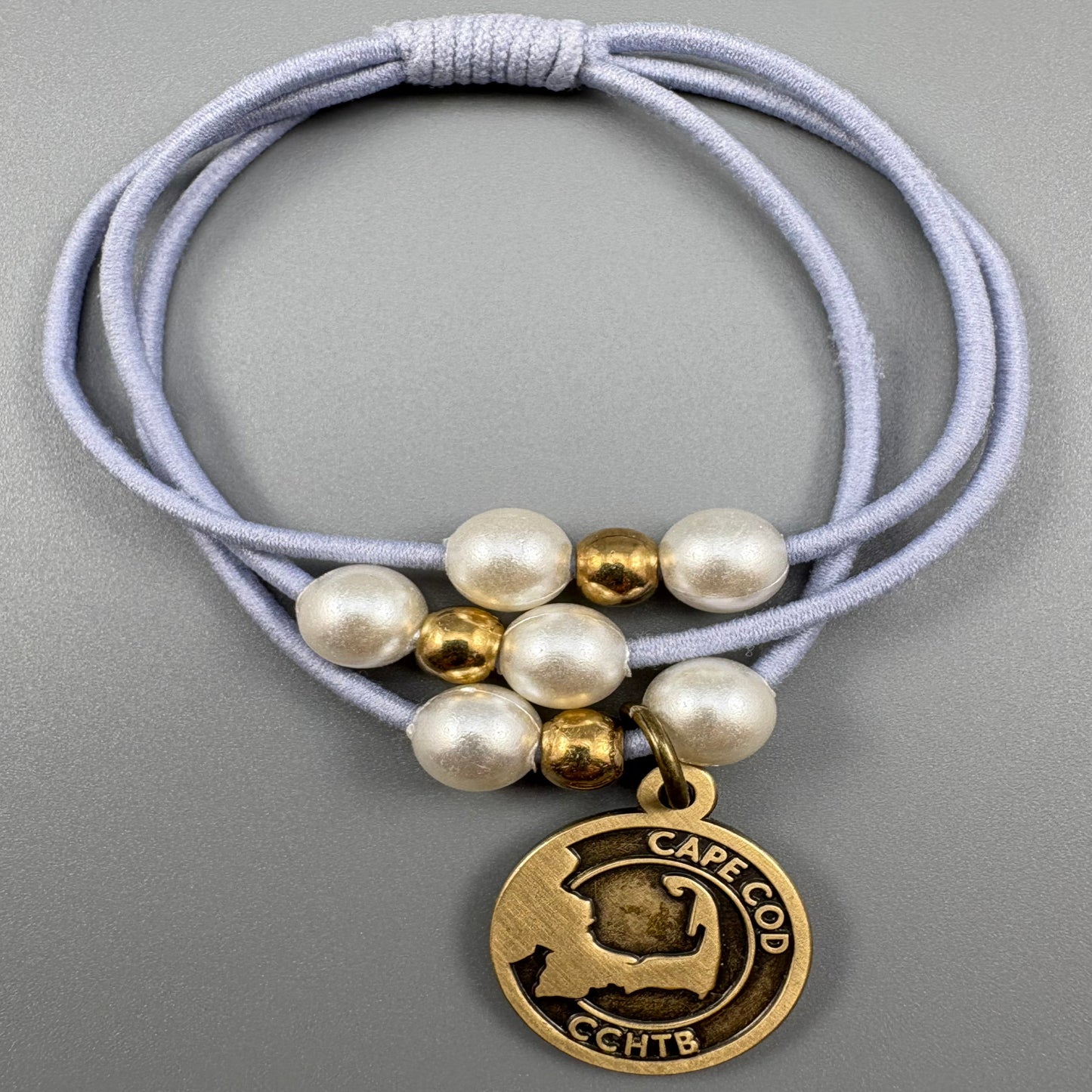 Cape Cod Hair Tie Bracelet - Barnstable Baby Blue