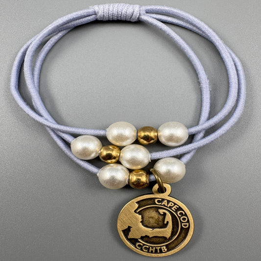 Cape Cod Hair Tie Bracelet - Barnstable Baby Blue